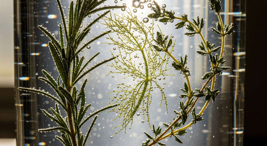 Sunlight filtering through a forest, evoking the natural pathways of scent and sensory connection.